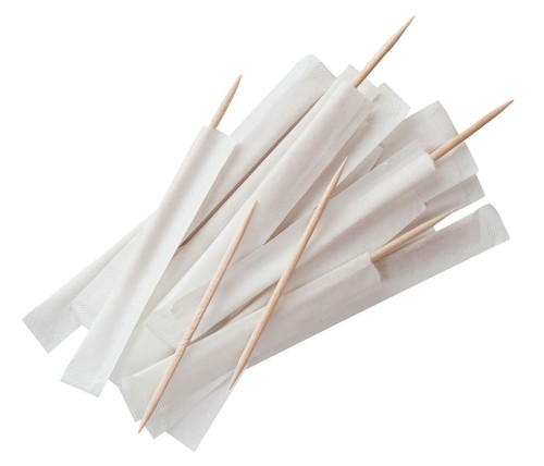 Wooden toothpicks wrapped - toothpicks,