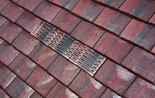 Plain tile vent roof - tile, |
