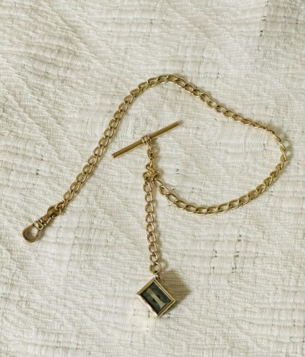 Antique 9ct gold curb link - gold,