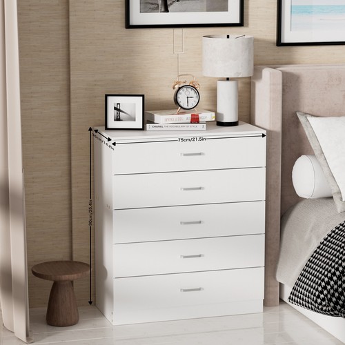 Chest drawers tall wide - 5,