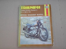 BSA Triumph 750 Rocket 3 Trident T150 triples Haynes workshop manual USED