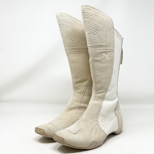 Puma womens beige suede - beige, moto