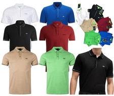 Hugo Boss Short Sleeve 100% Cotton Polo Shirt For Men | Slim/Regular Fit