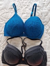 2 Marks And Spencer Bras Size 32D Turquoise Never Worn