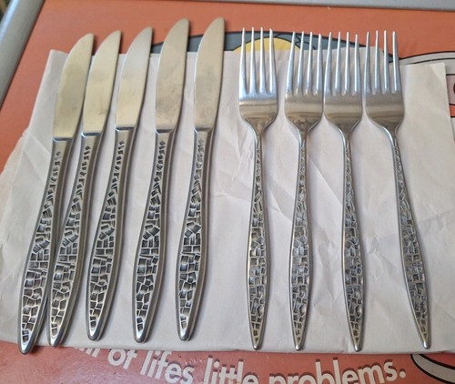 Vintage viners mosaic - mosaic, cutlery