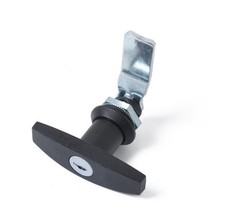 Truck T-Handle Shape Camper Toolbox Lock Trailer Door Latch with Keys RV Black