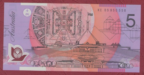 Australian banknote five - australian,