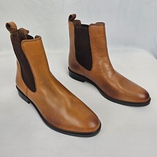 Dune London Mens Chelsea Boots Tan Brown Leather Slip On Ankle Shoes UK9