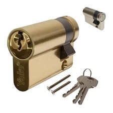 Yale KA 30/10 (45mm) Euro Single Cylinder Half Euro Cylinder Lock- Brass 