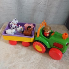 Farmer With Tractor & Trailor