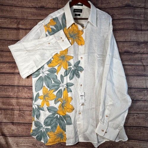 Paul fredrick mens 2xlt linen - paul,