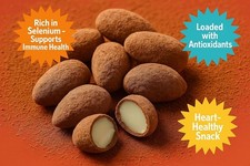 Brazil nuts coated in