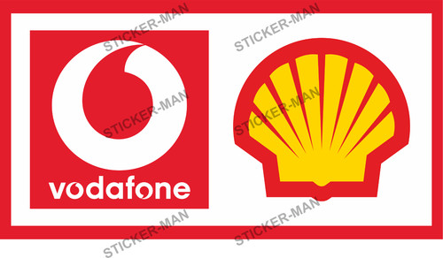 Ferrari vodafone shell sticker - ferrari,