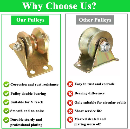 Pcs groove pulley wheels - 4,