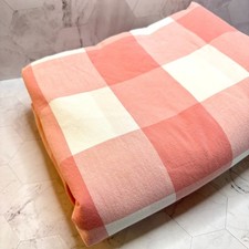 IKEA Emmie Ruta Gingham Pink & White King Duvet Cotton Reversible Cottagecore