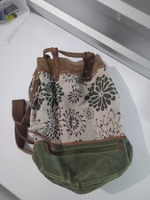 LUCKY BRAND BRN,GRN FLORAL