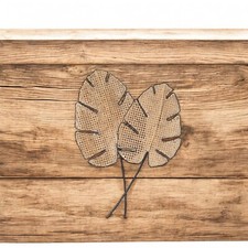 Metal Wall Art Rattan Effect