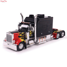 IXO 1:43 Scale 2002 Peterbilt 379 Custom - Black w/ Flames Series IA43009