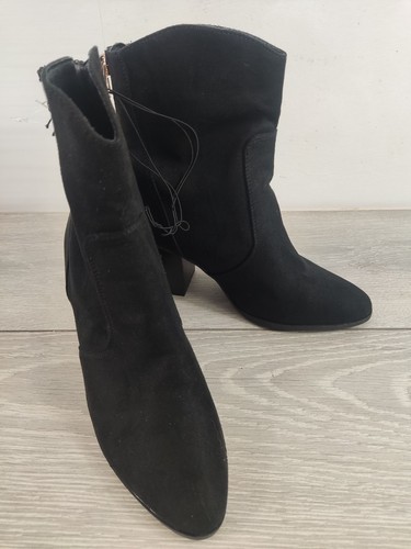 Peacocks black ankle boots - black, uk