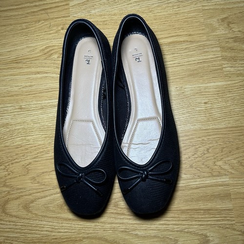 Women black flat - flat, dolly