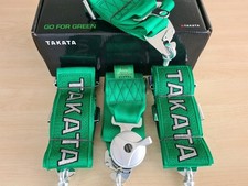 Takata 4 point harness - Green