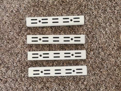 Twin slot shelving white - shelving,