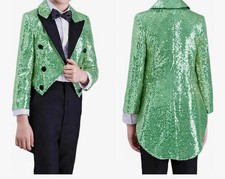 Kid Boy Sequin Tuxedo Jacket