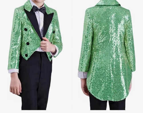 Kid boy sequin tuxedo jacket - boy,