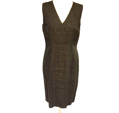 Hobbs brown linen sleeveless - linen,