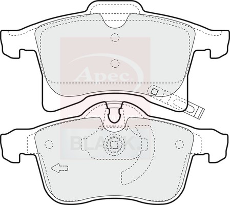 Brake pads set fits - brake,