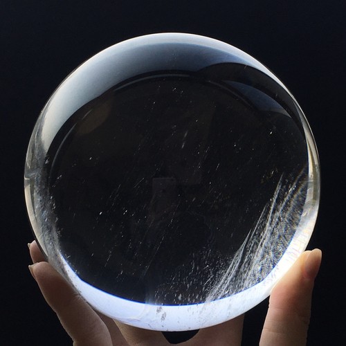 Clear quartz sphere negative - quartz,
