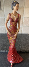 Leonardo Collection Chantelle Figurine 2007 Red Dress Lesser & Pavey 35cm