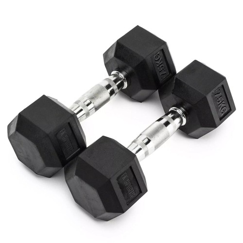 Hex dumbbells cast iron - cast,