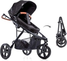 Hauck Pacific 3 Wheeler Shop n Drive Convertible Melange Charcoal Pushchair Pram