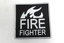 Fire fighter patch - fire, rubberised
