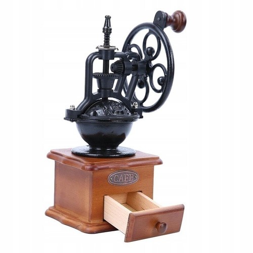 Cast iron and wooden coffee - cast,
