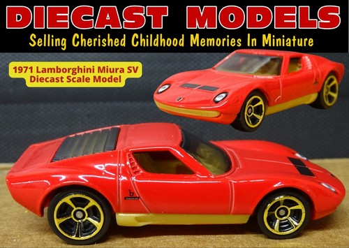 Red 1971 lamborghini miura - red,