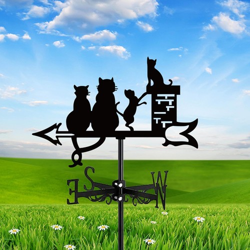 Cat figurine weather - figurine, vane