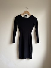 Lipsy Black Cowl Back Bodycon