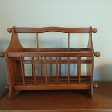 Vintage Wooden Magazine Rack