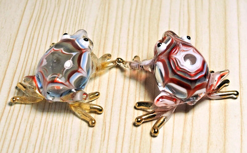 2pcs frog toad figurine - 2pcs.,