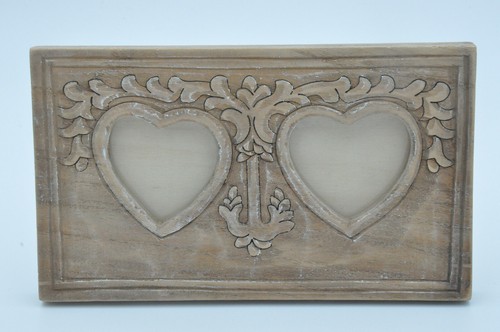 Double heart frame for - frame, lovers