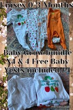 Boy Girl 0-3 Months Baby Grow Bundle Hungry caterpillar 