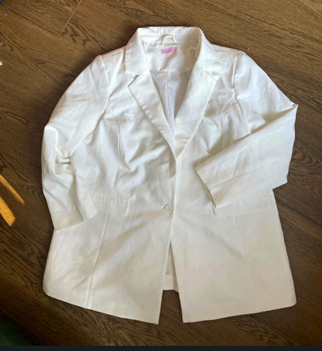 New look white lined blazer - new,
