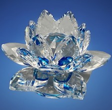 crystal lotus flower With Blue