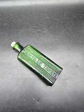 Antique Green Glass Poison Bottle Ribbed Not To Be Taken Rectangular 14cm