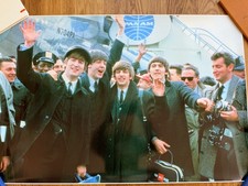Beatles Well Known Boy band Large Printed Image 1964. Pan Am NYC From 35mm Slide