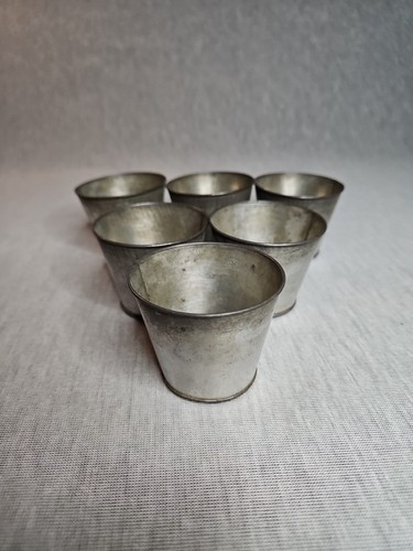 Vintage tin alloy dariole - vintage,