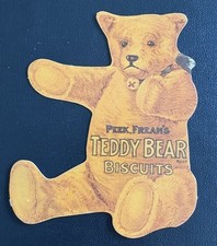 Peek Frean’s Teddy Bear Biscuits . Original Antique Die Cut Advertising Card