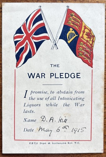 Antique 1915 wwi - antique, pledge